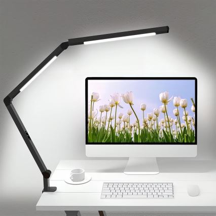 LED Ljusreglerad beröring flexible bordslampa LED/12W/230V 3000/4000/5000/6500K CRI 92 svart