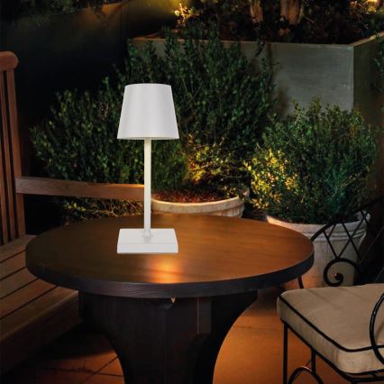 LED ljusreglerad bordslampa touch LED/3,5W/5V 5200 mAh IP54 vit