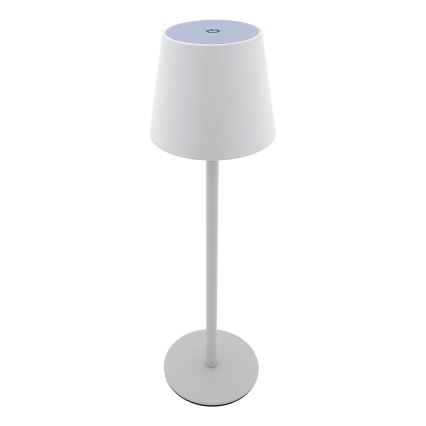 LED ljusreglerad bordslampa touch LED/5W/5V USB 1200 mAh vit