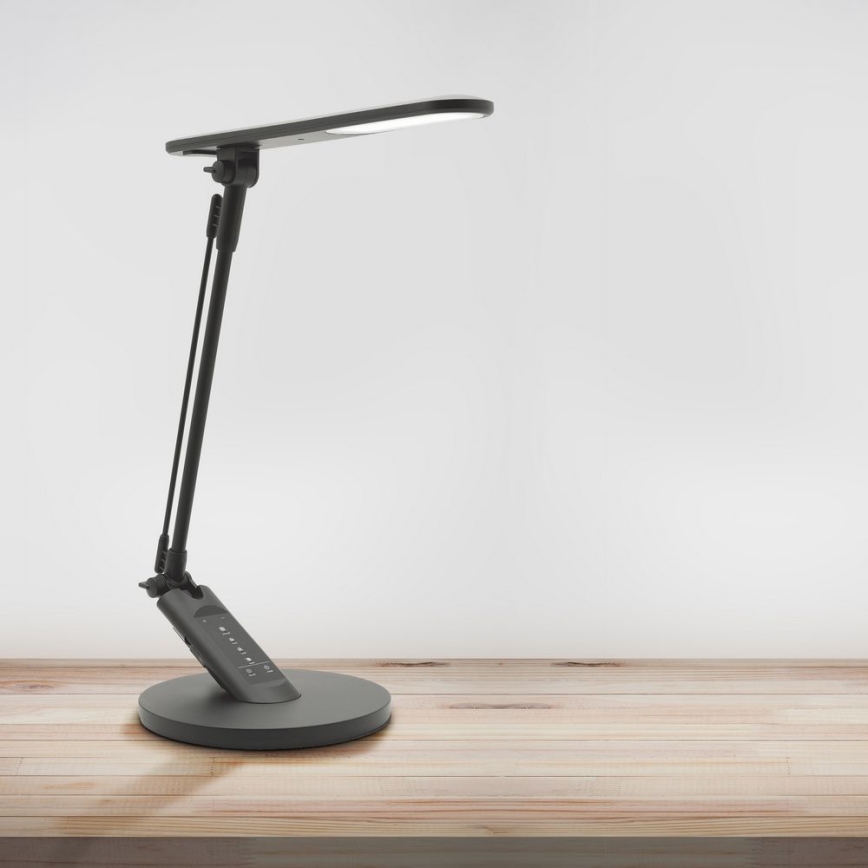 LED ljusreglerad bordslampa touch OPTIMUM LED/7W/230V USB 3000/4000/6000K svart