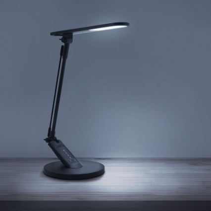 LED ljusreglerad bordslampa touch OPTIMUM LED/7W/230V USB 3000/4000/6000K svart