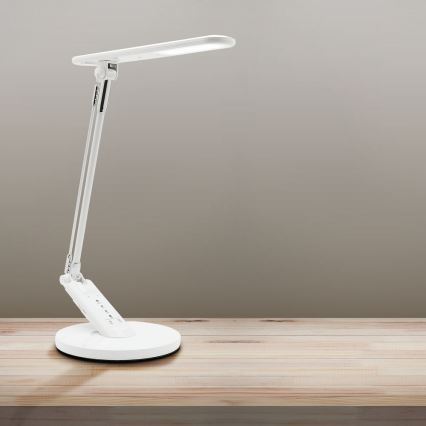 LED ljusreglerad bordslampa touch OPTIMUM LED/7W/230V USB 3000/4000/6000K vit