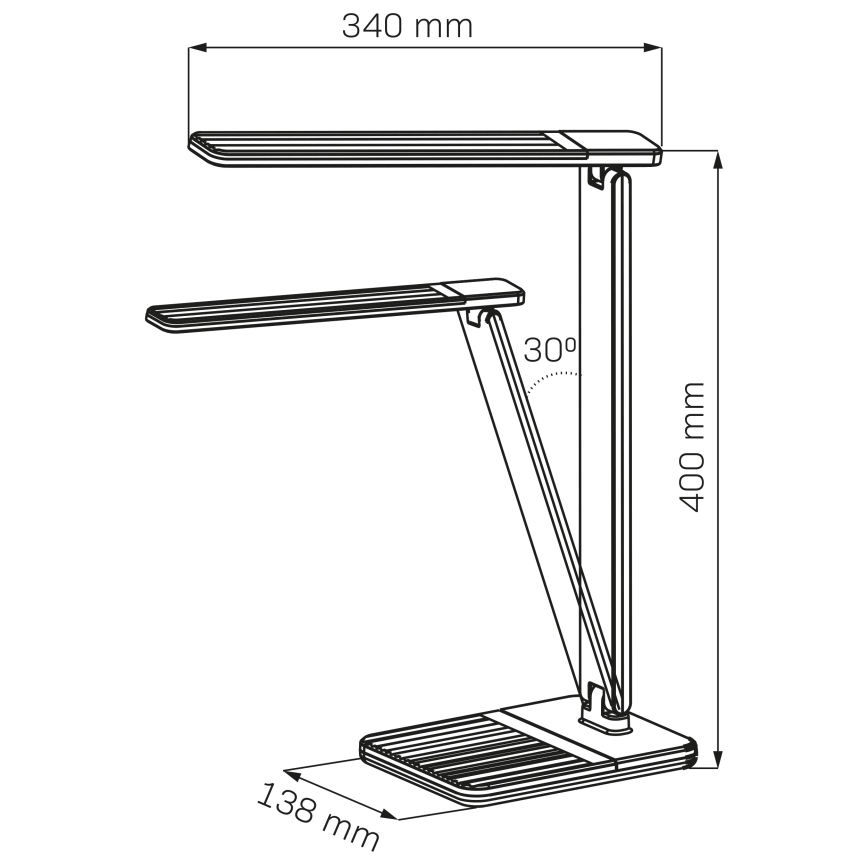 LED ljusreglerad bordslampa touch PRESTIGE LED/12W/230V 2700/4000K/6500K svart