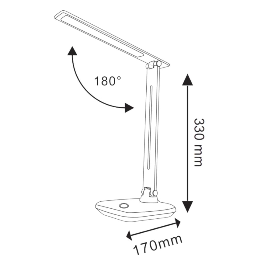 LED ljusreglerad bordslampa touch VINTO LED/8W/230V svart