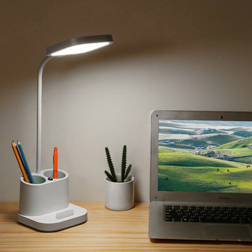 LED Ljusreglerad charging bordslampa med en holder and power bank LED/5W/5V 2400mAh