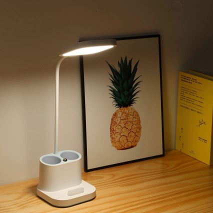 LED Ljusreglerad charging bordslampa med en holder and power bank LED/5W/5V 2400mAh