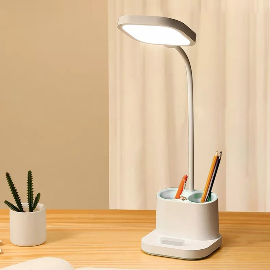 LED Ljusreglerad charging bordslampa med en holder and power bank LED/5W/5V 2400mAh