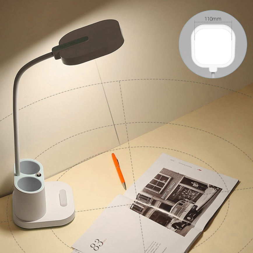 LED Ljusreglerad charging bordslampa med en holder and power bank LED/5W/5V 2400mAh