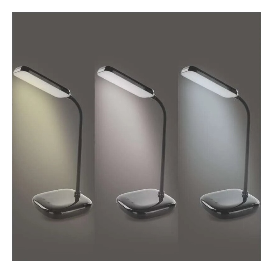 LED Ljusreglerad flexibel bordslampa LED/12W/230V 3000K/4000K/6500K svart