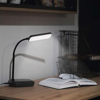 LED Ljusreglerad flexibel bordslampa LED/12W/230V 3000K/4000K/6500K svart