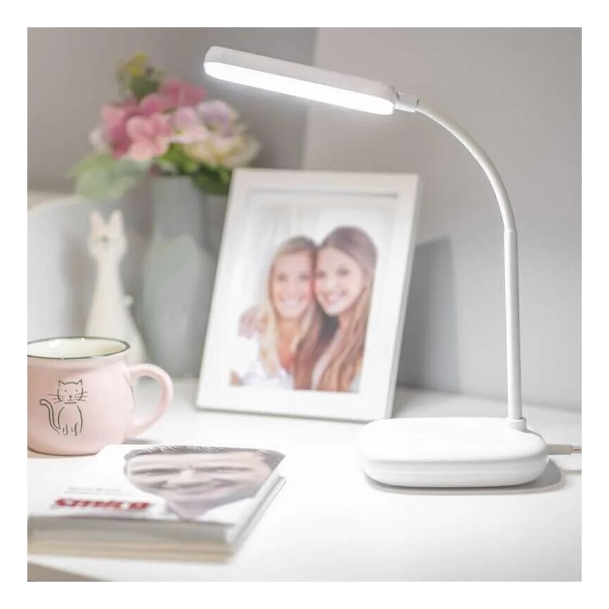 LED Ljusreglerad flexibel bordslampa LED/12W/230V 3000K/4000K/6500K vit