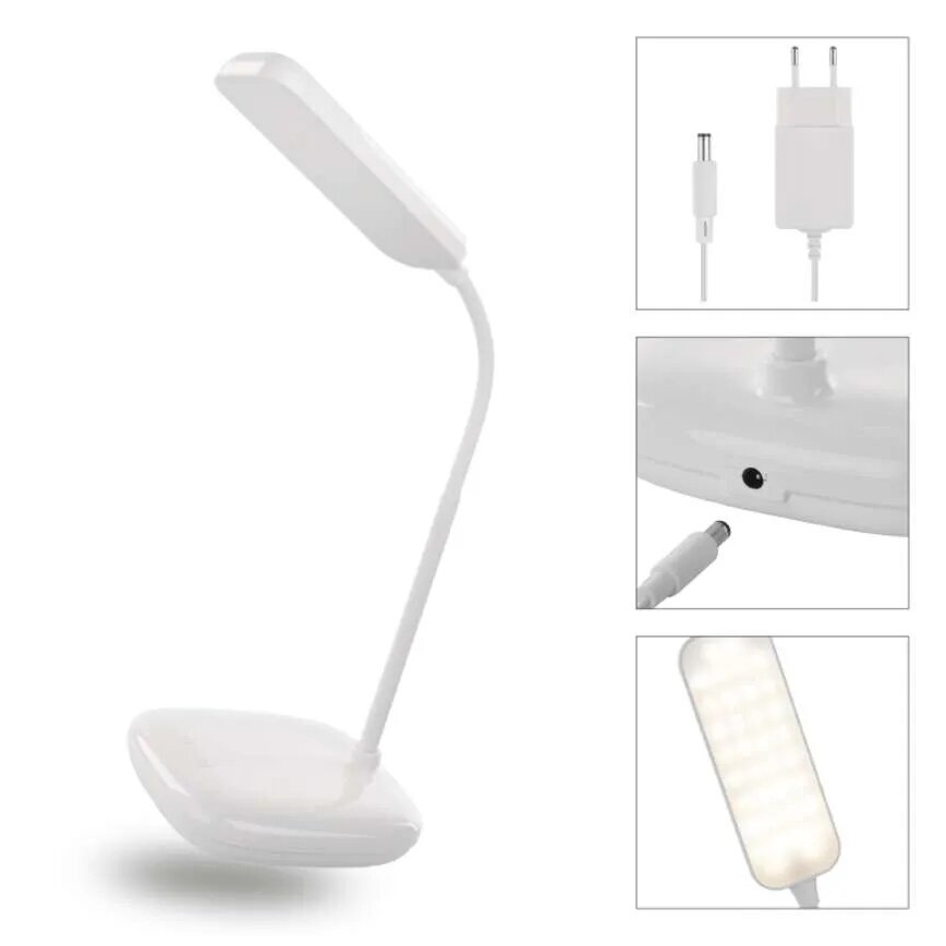 LED Ljusreglerad flexibel bordslampa LED/12W/230V 3000K/4000K/6500K vit