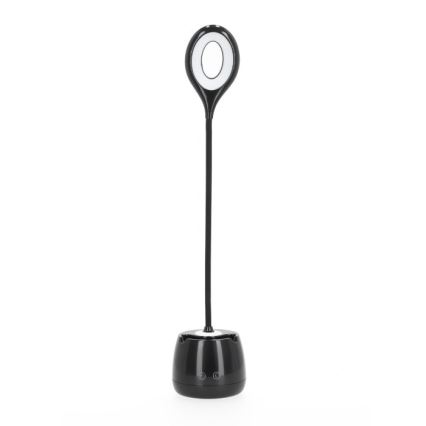 LED Ljusreglerad flexibel uppladdningsbar bordslampa LUSIA LED/5W/5V 3000/4000K 1200 mAh svart