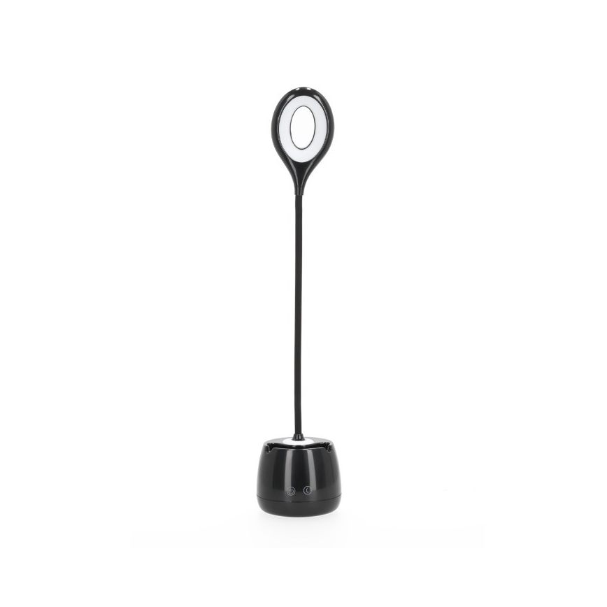 LED Ljusreglerad flexibel uppladdningsbar bordslampa LUSIA LED/5W/5V 3000/4000K 1200 mAh svart