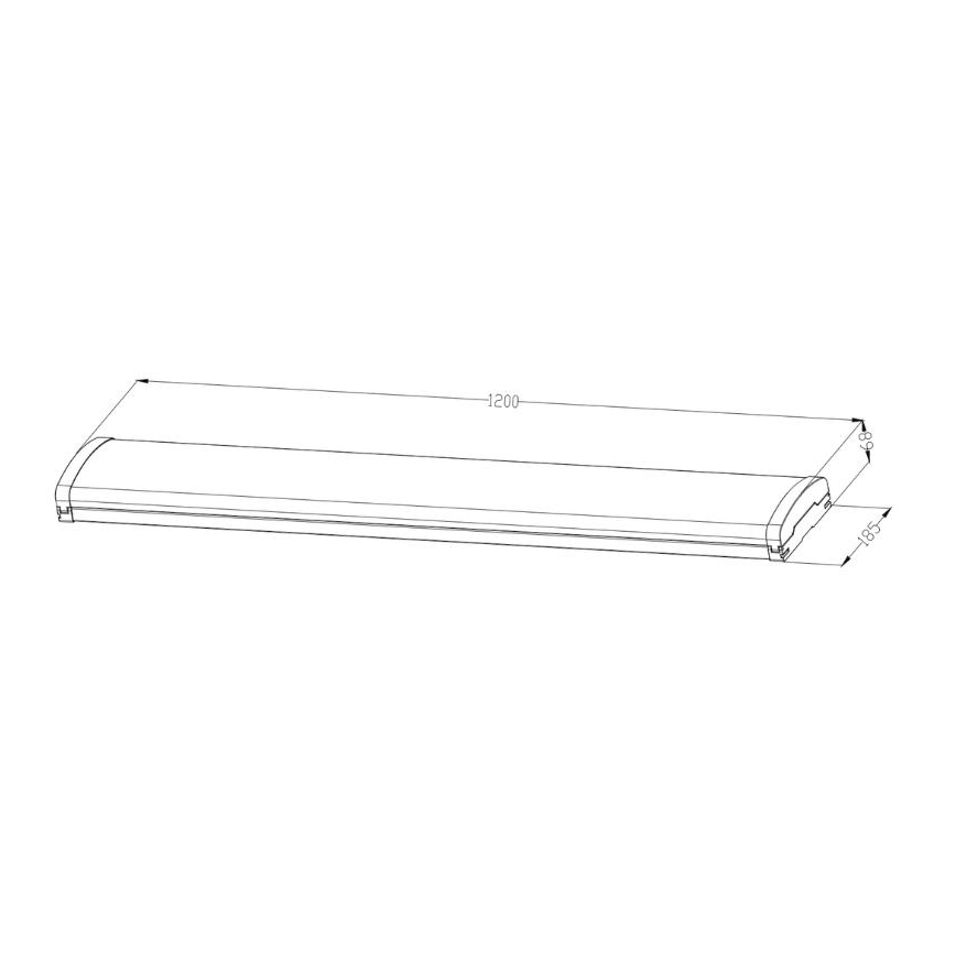 LED Ljusreglerad fluorescerande belysning LED/35W/44W/52W/60W/230V 4000K 120 cm