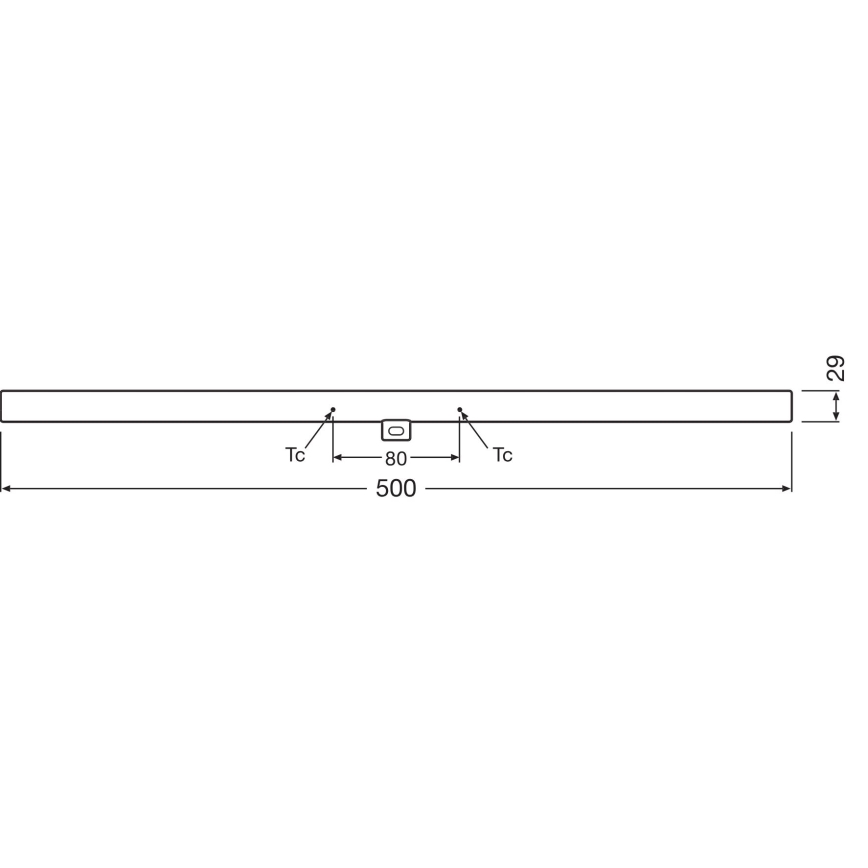 LED Ljusreglerad fluorescerande tub S14d/4,7W/230V 2700K 50 cm CRI 90 - Osram