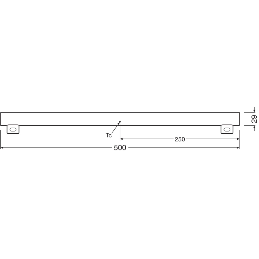 LED Ljusreglerad fluorescerande tub S14s/4,7W/230V 2700K 50 cm CRI 90 - Osram
