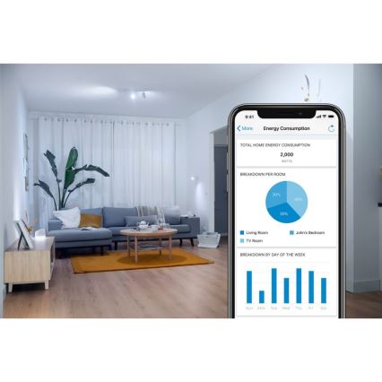 LED Ljusreglerad glödlampa A60 E27/4,3W/230V 2700-4000K CRI 90 Wi-Fi - WiZ