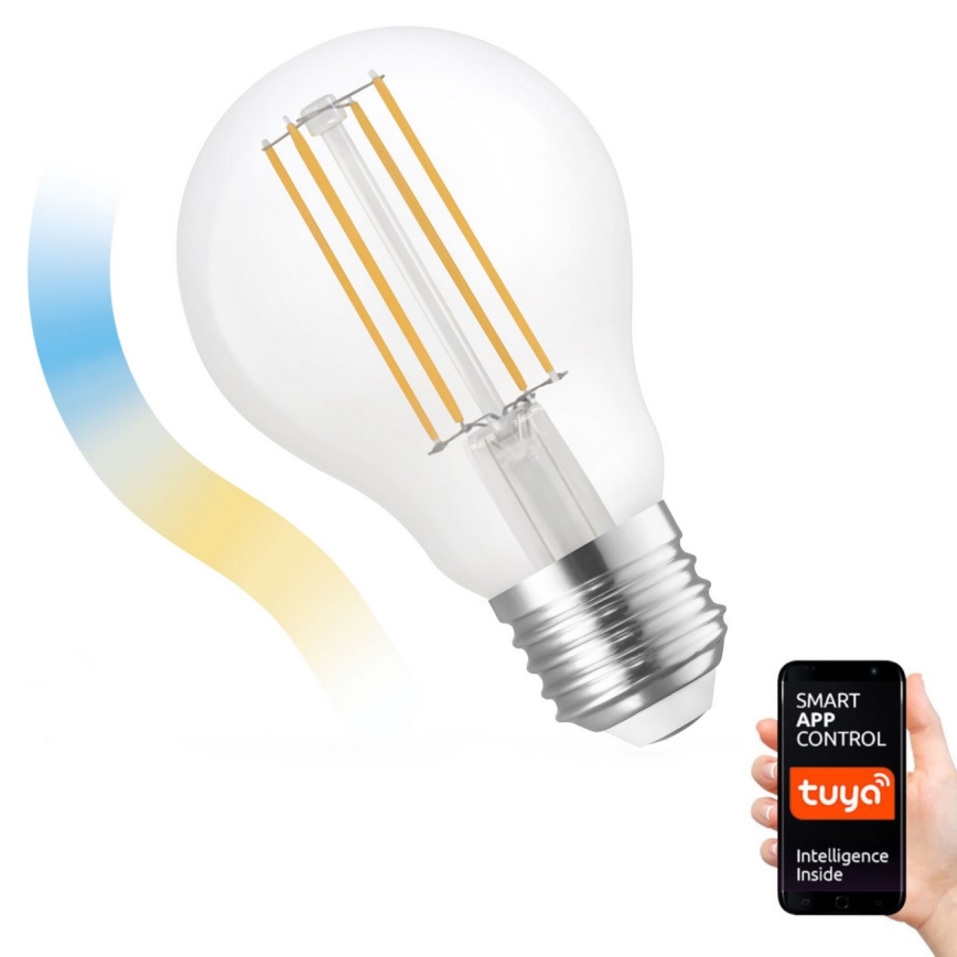 LED Ljusreglerad glödlampa A60 E27/5W/230V 2700-6500K Wi-Fi Tuya