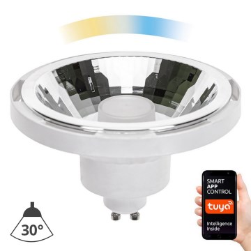 LED Ljusreglerad glödlampa AR111 GU10/10W/230V 3000-6500K Wi-Fi Tuya 30° vit