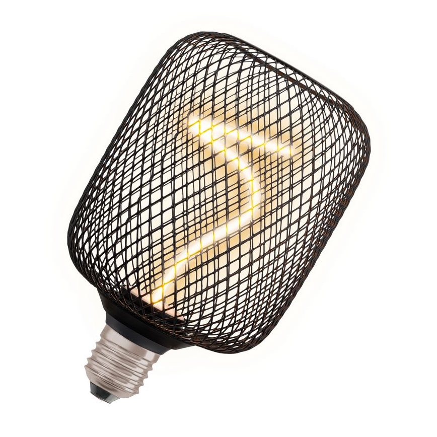 LED Ljusreglerad glödlampa DECOR FILAMENT E27/3,5W/230V 1800K svart - Osram