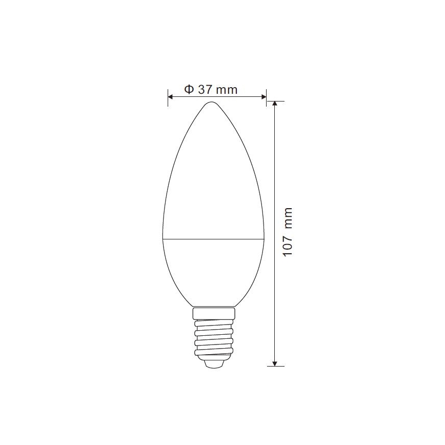 LED Ljusreglerad glödlampa E14/5W/230V 3000K - Globo