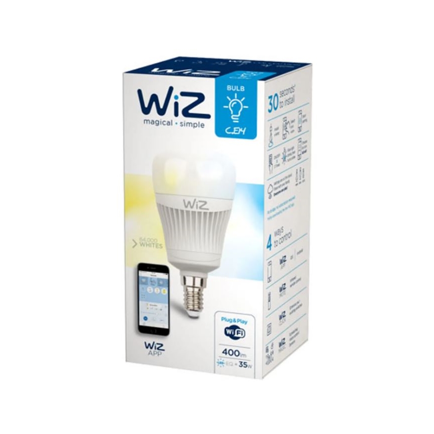 LED Ljusreglerad glödlampa E14/6,5W/230V 2700-6500K Wi-Fi - WiZ