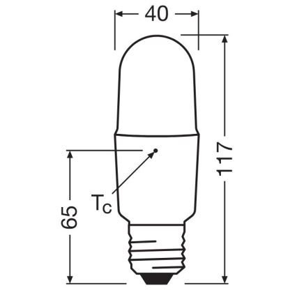 LED Ljusreglerad glödlampa E27/11W/230V 2700K CRI 90 - Osram