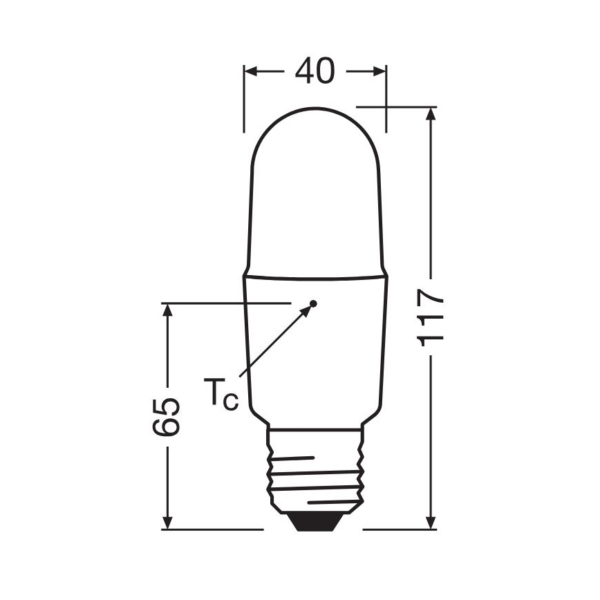 LED Ljusreglerad glödlampa E27/11W/230V 2700K CRI 90 - Osram