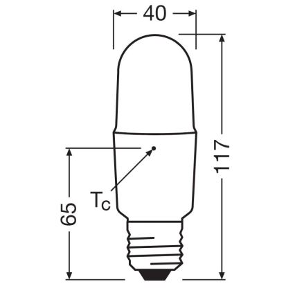 LED Ljusreglerad glödlampa E27/11W/230V 6500K CRI 90 - Osram