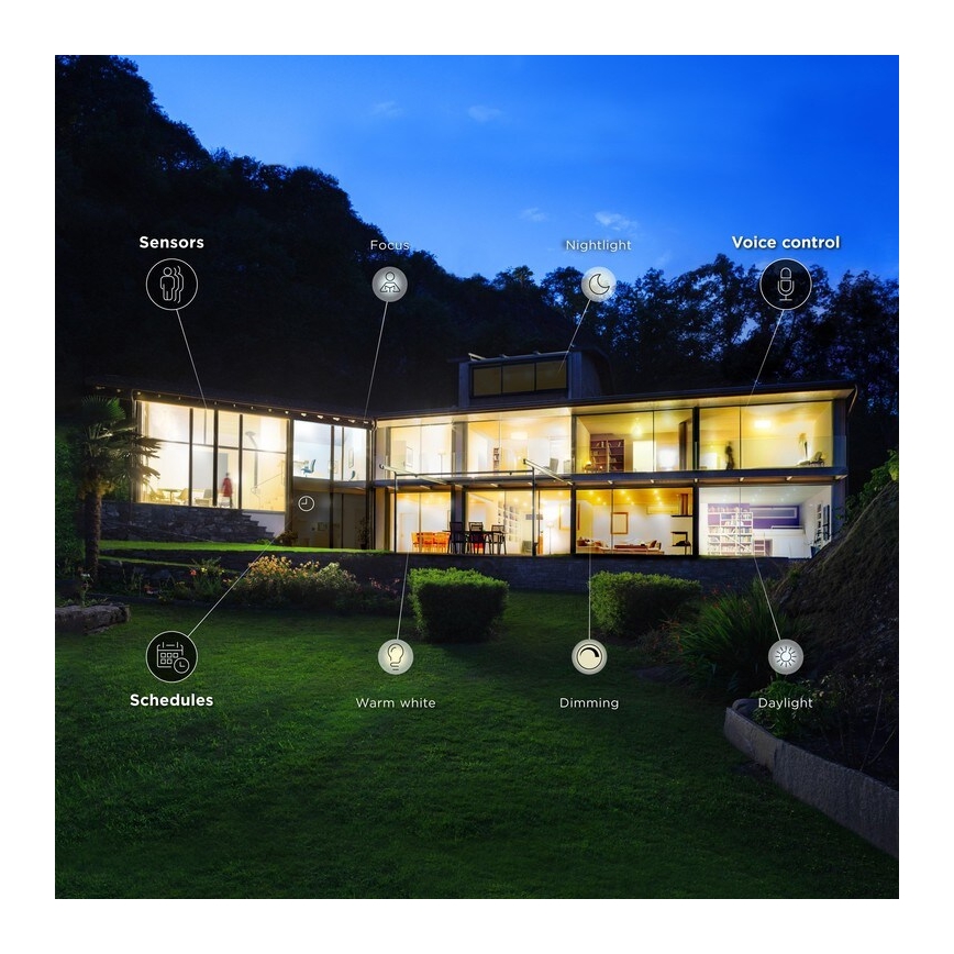 LED Ljusreglerad glödlampa E27/15W/230V 2700-6500K Wi-Fi - WiZ
