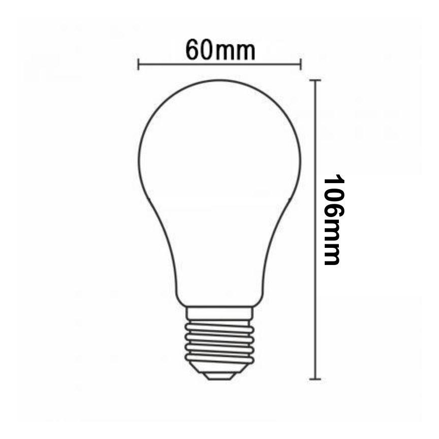 LED Ljusreglerad glödlampa FILAMENT A60 E27/11W/230V 4000K