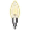 LED Ljusreglerad glödlampa FILAMENT C35 E14/4,5W/230V 2700-6500K Wi-Fi - Aigostar