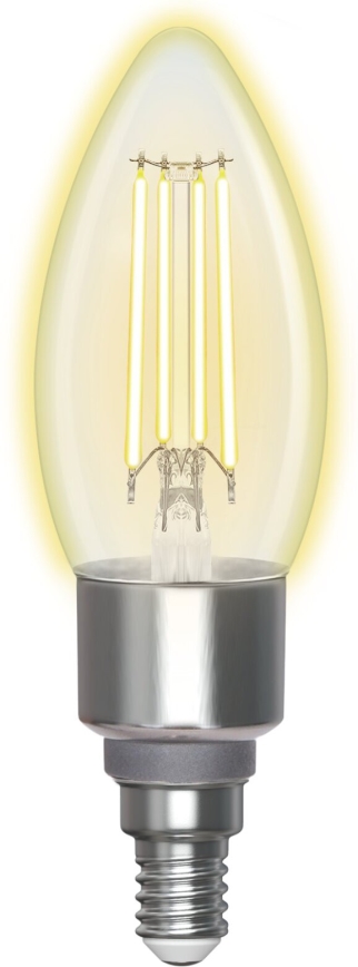 LED Ljusreglerad glödlampa FILAMENT C35 E14/4,5W/230V 2700-6500K Wi-Fi - Aigostar