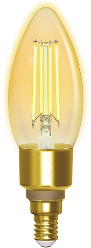 LED Ljusreglerad glödlampa FILAMENT C35 E14/4,5W/230V 2700-6500K Wi-Fi - Aigostar