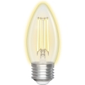 LED Ljusreglerad glödlampa FILAMENT C35 E27/4,5W/230V 2700-6500K Wi-Fi - Aigostar