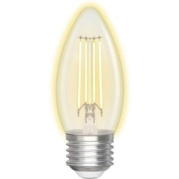 LED Ljusreglerad glödlampa FILAMENT C35 E27/4,5W/230V 2700-6500K Wi-Fi - Aigostar