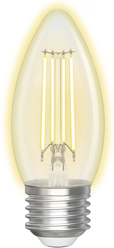 LED Ljusreglerad glödlampa FILAMENT C35 E27/4,5W/230V 2700-6500K Wi-Fi - Aigostar