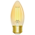 LED Ljusreglerad glödlampa FILAMENT C35 E27/4,5W/230V 2700-6500K Wi-Fi - Aigostar