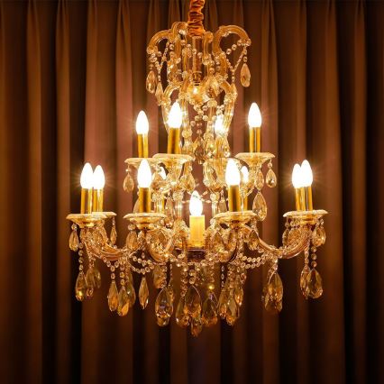 LED Ljusreglerad glödlampa FILAMENT E14/4W/230V 3000K
