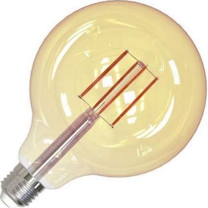 LED Ljusreglerad glödlampa FILAMENT G125 E27/12W/230V 2000K
