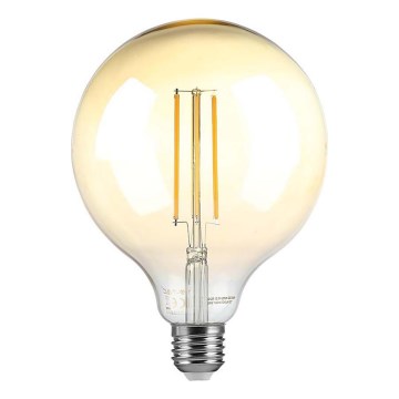 LED Ljusreglerad glödlampa FILAMENT G125 E27/8W/230V 2200K