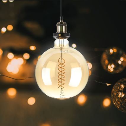 LED Ljusreglerad glödlampa FILAMENT G200 E27/8W/230V 1800K