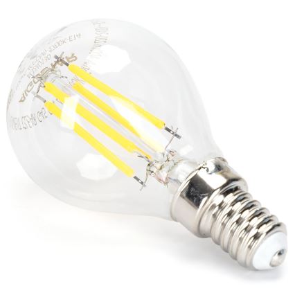 LED Ljusreglerad glödlampa FILAMENT G45 E14/4W/230V 6500K - Aigostar