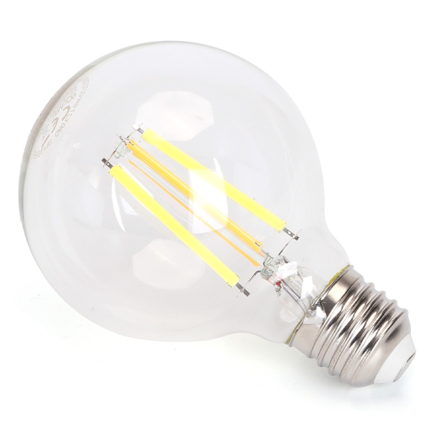 LED Ljusreglerad glödlampa FILAMENT G80 E27/6W/230V 2700-6500K Wi-Fi - Aigostar