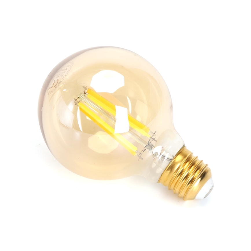 LED Ljusreglerad glödlampa FILAMENT G80 E27/6W/230V 2700-6500K Wi-Fi - Aigostar