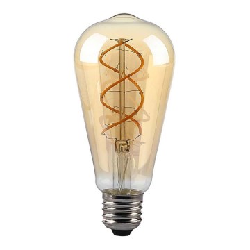 LED Ljusreglerad glödlampa FILAMENT ST64 E27/4,8W/230V 1800K