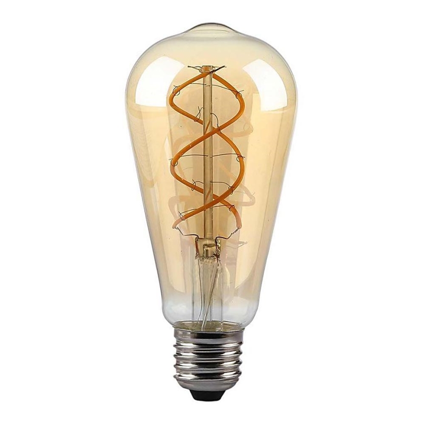 LED Ljusreglerad glödlampa FILAMENT ST64 E27/4,8W/230V 1800K
