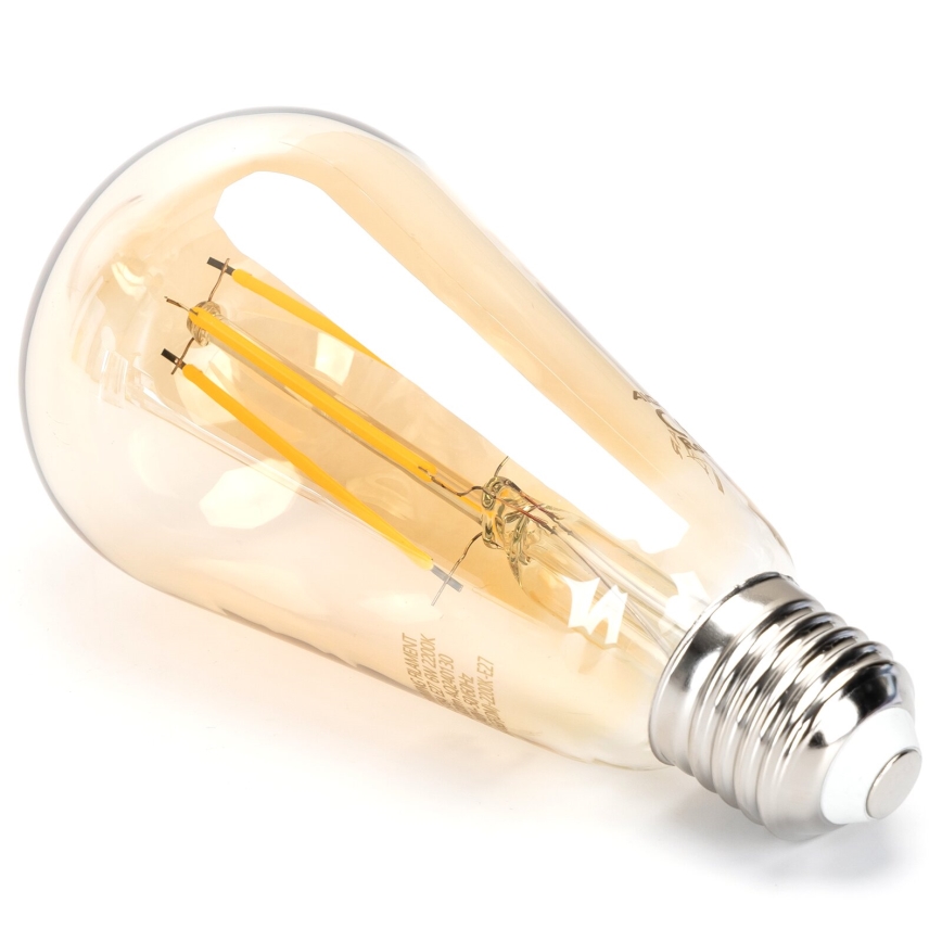 LED Ljusreglerad glödlampa FILAMENT ST64 E27/6W/230V 2200K - Aigostar