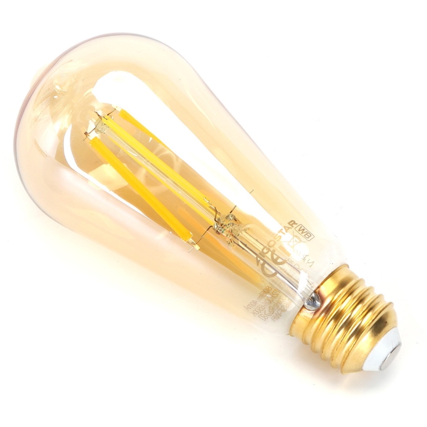 LED Ljusreglerad glödlampa FILAMENT ST64 E27/6W/230V 2700-6500K Wi-Fi - Aigostar
